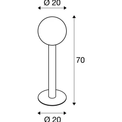 Lampa Stojąca GLOO PURE 70 Pole (1002001) - SLV