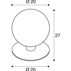 Lampa Stojąca GLOO PURE 27 Pole (1001999) - SLV