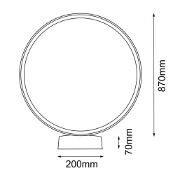 Lampa stojąca ogrodowa Abira 87 - Antracyt (940 mm) 3000K (9914) - Shilo Garden