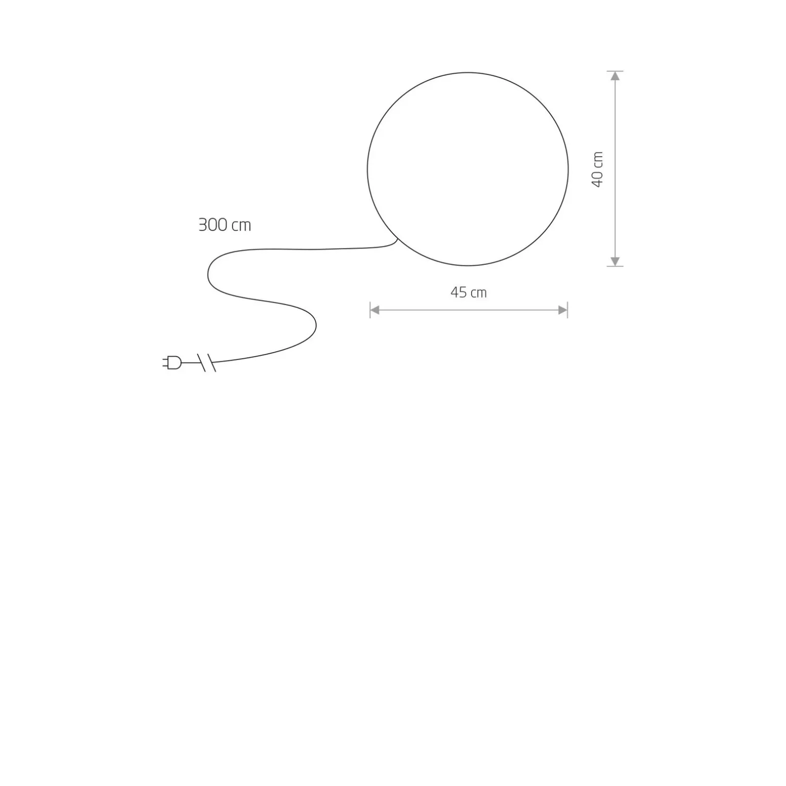 Lampa stojąca średnia kula CUMULUS M (6977) - Nowodvorski