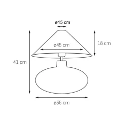 Lampa stojąca SAWA NATUR kolor naturalny (41128107) - KASPA