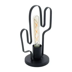 Lampa stołowa COLDFIELD 1xE27 kaktus czarna (49907 - Eglo)
