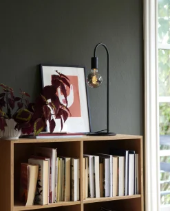 Lampa stołowa do dekoracyjnej żarówki PACO Nordlux E27 25W Metal Czarny