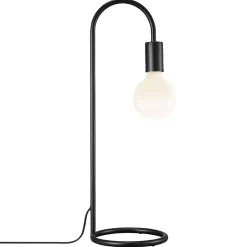 Lampa stołowa do dekoracyjnej żarówki PACO Nordlux E27 25W Metal Czarny