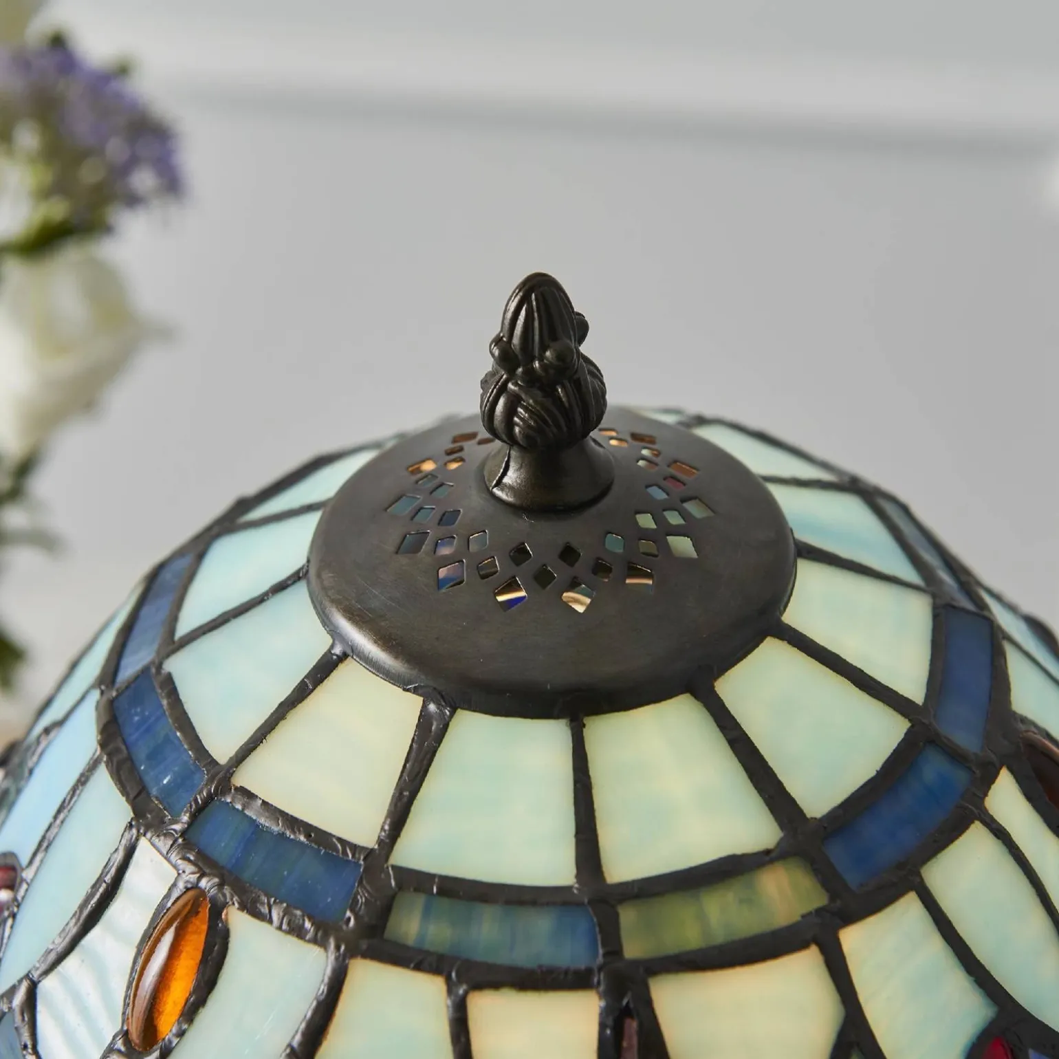 Lampa Stołowa Dragonfly blue (64088) Tiffany