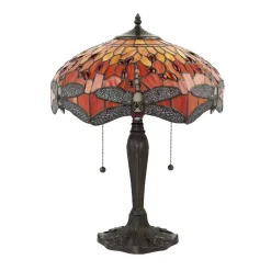 Lampa Stołowa Dragonfly flame (64093) Tiffany