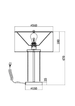 Lampa stołowa Impressive (MOD151TL-01G) - Maytoni