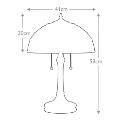 Lampa stołowa Kami (QZ-KAMI-TL) - Elstead Lighting