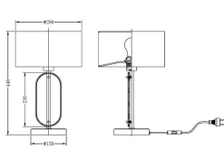 Lampa stołowa Marmo (MOD099TL-01G) - Maytoni