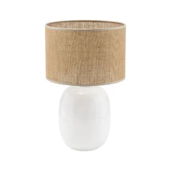 Lampa stołowa MELODY biała / juta (5984) - TK Lighting