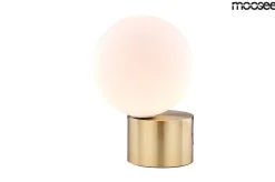 Lampa stołowa PARLA - Złoty podstawa, Biały klosz (MSE010300141) - MOOSEE