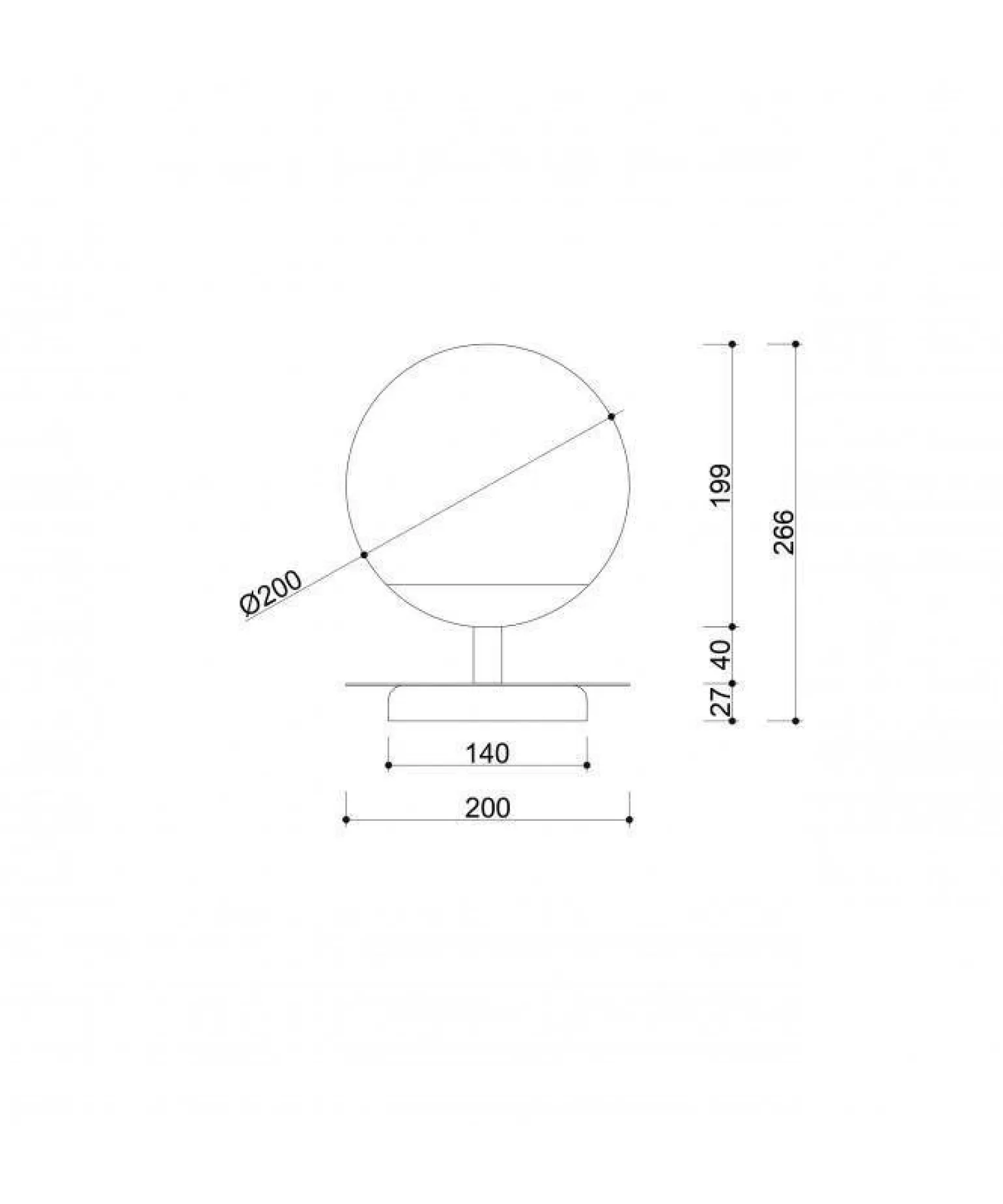 Lampa Stołowa PLAAT ST Kol. Czarny (PLS132P1) - Ummo