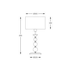 Lampa stołowa REA czarna (RLT93163-1B) Zuma Line