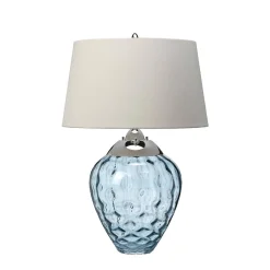 Lampa stołowa Samara - 2 źródła światła - Jasnoniebieska (QN-SAMARA-TL-BLU) - Quintiesse