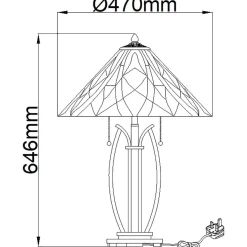 Lampa stołowa Victory (QZ-VICTORY-TL) - Elstead Lighting