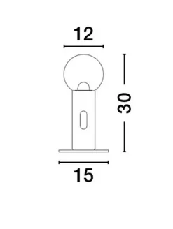 Lampa stołowa wewnętrzna BARBARA (LE44552) - Luces Exclusivas