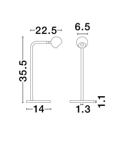 Lampa stołowa wewnętrzna PUCARANI (LE44682) - Luces Exclusivas
