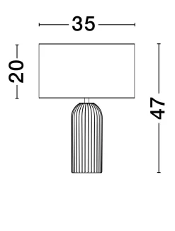 Lampa stołowa wewnętrzna TUMARAPI (LE44687) - Luces Exclusivas