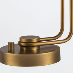 Lampa stołowa Wynwood - 1 źródło światła - Vintage mosiądz (QN-WYNWOOD-TL-VBS) - Quintiesse