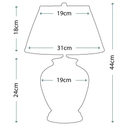 Lampa stołowa Yellow Flowers (YELLOWFLOWERS-TL) - Elstead Lighting