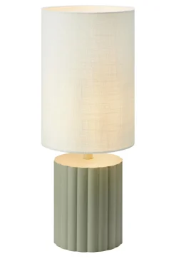 Lampa stołowa z abażurem CAN White/Grey (108831) Markslojd