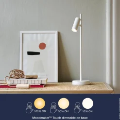 Lampa stołowa ze ściemniaczem OMARI Nordlux LED Metal Biały