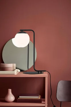 Lampa stołowa ze szklanym kloszem GRANT Nordlux E14 40W Szkło Czarny