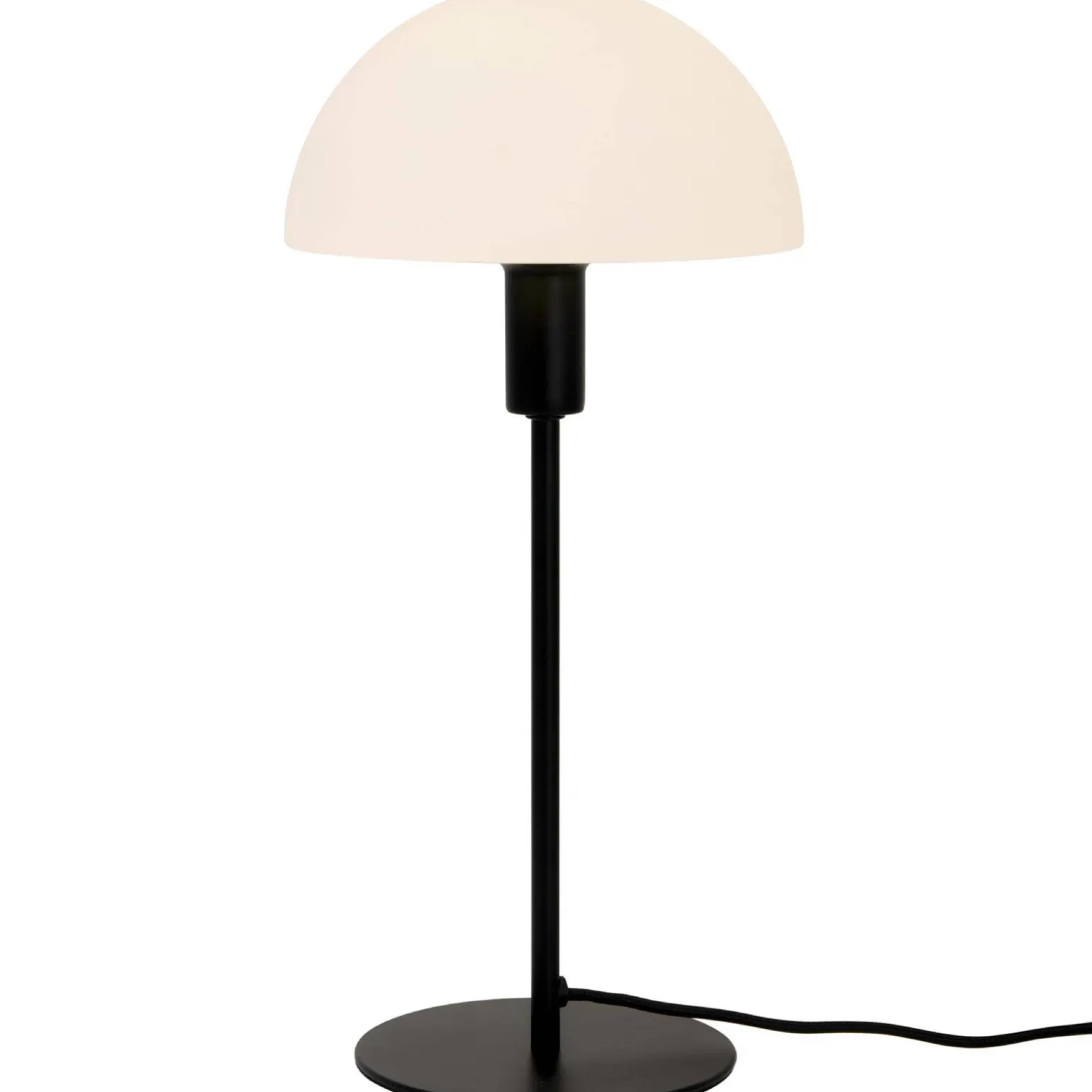 Lampa stołowa ze szklanym kloszem ELLEN Nordlux E14 40W Metal Czarny