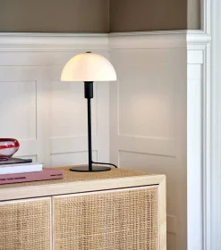 Lampa stołowa ze szklanym kloszem ELLEN Nordlux E14 40W Metal Czarny