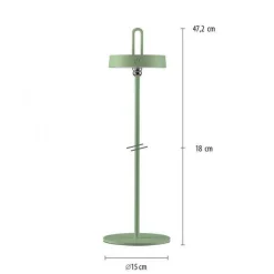 Lampa stołowa zewnętrzna AMAG GREEN IP44 (19310-43) - Paul Neuhaus