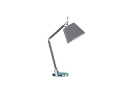 Lampa stołowa ZYTA S TABLE ALU stelaż aluminium AZ AZ2307 + AZ 2598 klosz grey | szary - średnica 20 - Azzardo