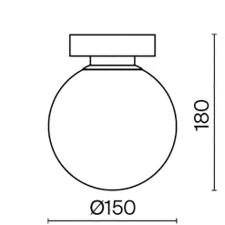 Lampa sufitowa / kinkiet Basic form Ø15 (MOD321WL-01B) - Maytoni