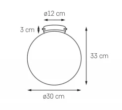 Lampa sufitowa ALUR 1 (10724103) - Kaspa