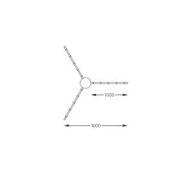 Lampa sufitowa BALBO czarna (20008-3X1BK) - Zuma Line