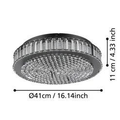 Lampa Sufitowa BALPARDA czarna (390248) - EGLO