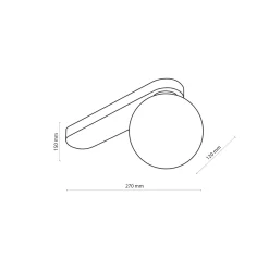 Lampa sufitowa BIANCA złota 1 PŁ (4698) - TK Lighting