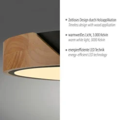 LAMPA SUFITOWA BILA BLACK (14288-18) - Paul Neuhaus