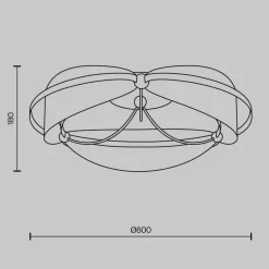 Lampa sufitowa Breeze (MOD281CL-L45BS3K) - Maytoni