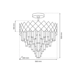Lampa sufitowa CARISMA CHROME 9 x E14 (ML8888) - Milagro