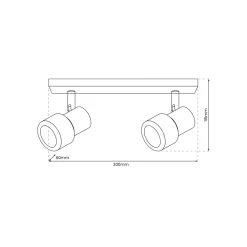 Lampa sufitowa Cino Spot 2 (ML9947) - Milagro