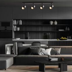 Lampa sufitowa Cino Spot 4 czarna (ML9951) - Milagro