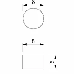 Lampa sufitowa DIXIE Blue/White 1xGX53 (MLP7548) - Milagro