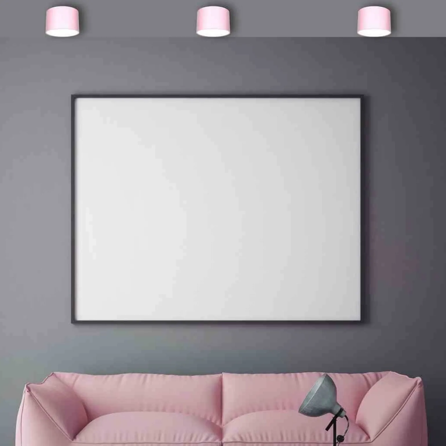 Lampa sufitowa DIXIE Pink/White 1xGX53 (MLP7553) - Milagro