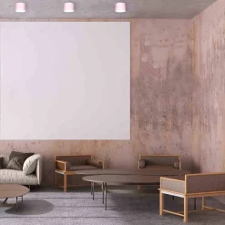 Lampa sufitowa DIXIE Pink/White 1xGX53 (MLP7553) - Milagro