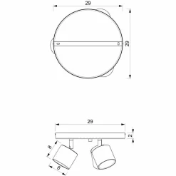 Lampa sufitowa DIXIE PINK 3xGX53 (MLP7612) - Milagro