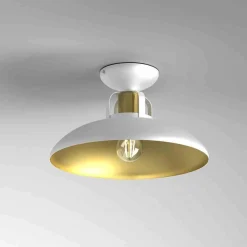 Lampa sufitowa FELIX WHITE/GOLD 1xE27 (MLP7703) - Milagro