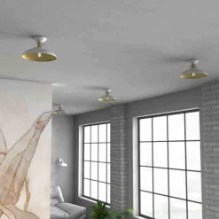 Lampa sufitowa FELIX WHITE/GOLD 1xE27 (MLP7703) - Milagro