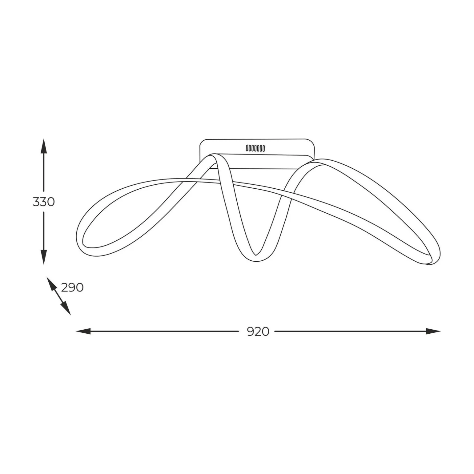 Lampa sufitowa FERMI złota (20026C-GD) - Zuma Line