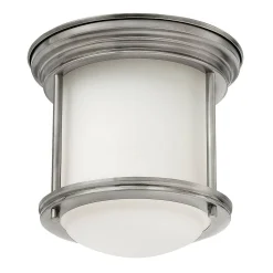 Lampa sufitowa Hadrian - Antyczny nikiel (QN-HADRIAN-MINI-F-AN-OPAL) - Quintiesse