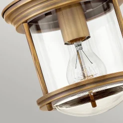 Lampa sufitowa Hadrian - Szczotkowany brąz (QN-HADRIAN-MINI-F-BR-CLEAR) - Quintiesse